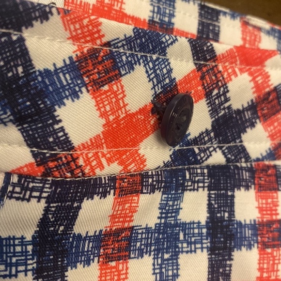 Cracked wheat blue red plaid golf shorts size 6 - Picture 6 of 7